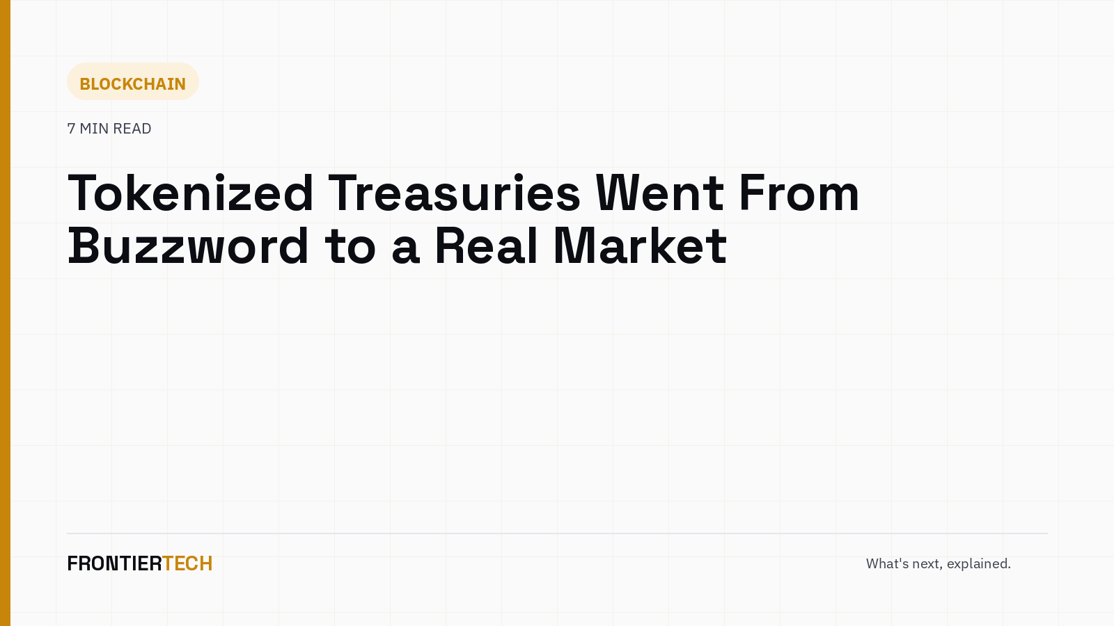 An abstract illustration of a government bond certificate rendered as a linked digital token